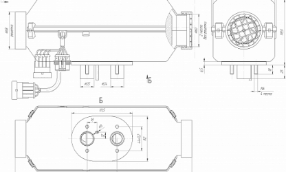 Air heater AUTOTERM-2D-24-TM-3995 24V (2 kW) w/PU-5 controller
